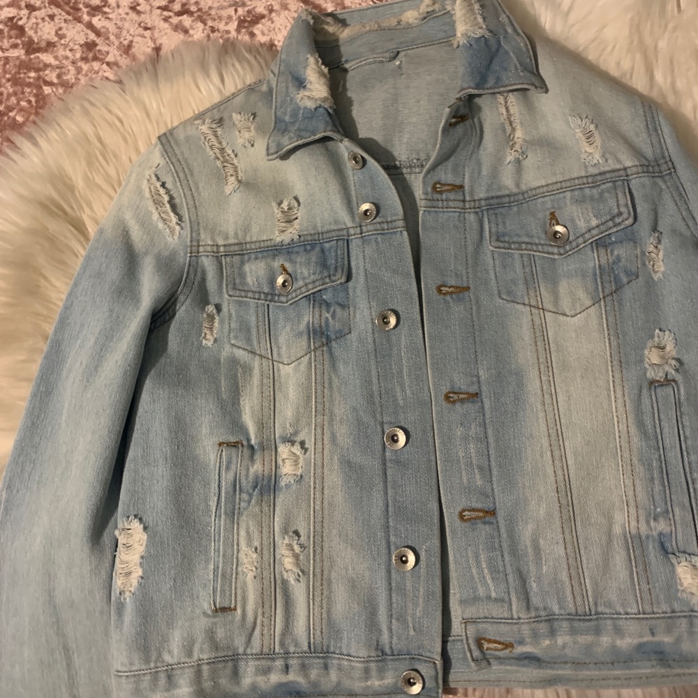 Distressed Jean Jacket